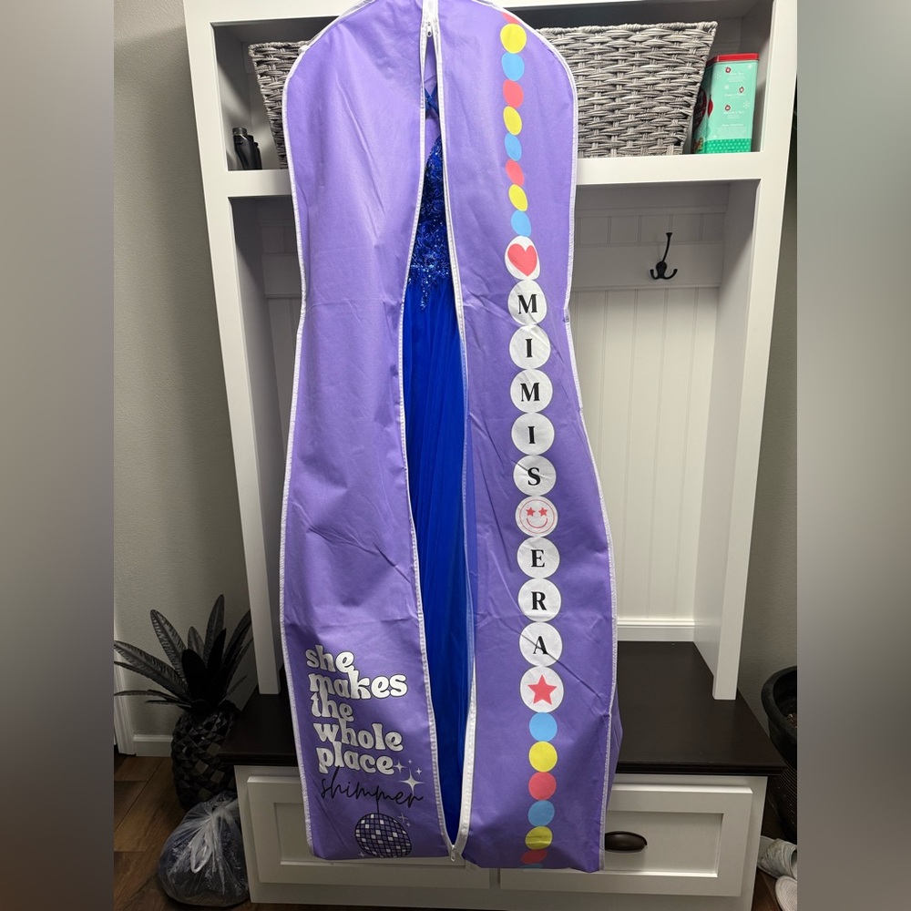 Stunning Blue Sequin Prom Dress - Picture 8 of 8